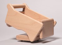 nic wooden tipper trailer - construction toy 22x14.5x14 cm beech wood