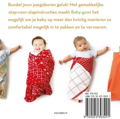 BBNC baby book Baby-gami with swaddling tips and illustrations