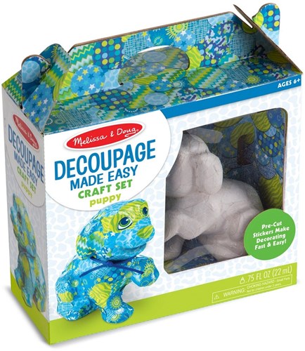 Melissa & Doug craft kit dog paper-mache with stickers and glitter glue-3