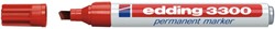 Edding 10 Edding 3300 Permanent Markers Red