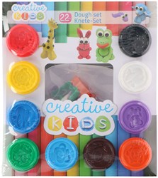 Clay set modeling clay 10 colors 22-piece creative toy multicolor