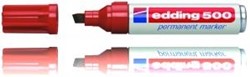 Edding 10 Edding 500 permanent markers red