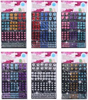 Diamond stickers craft set 120 pieces plastic decoration