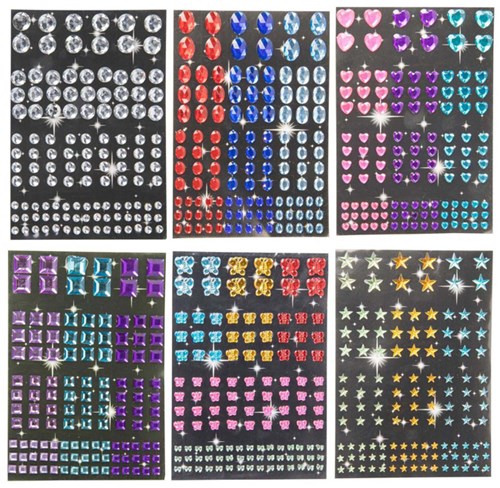 Diamond stickers craft set 120 pieces plastic decoration-2