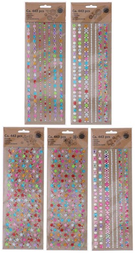 Diamond stickers figures craft fun multicolor plastic-2