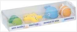 Bath Sea Animals toy set - 4 pieces - colorful bath toys for kids