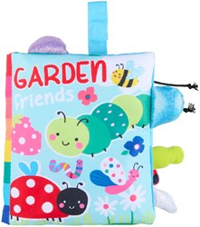 Edco touch and feel baby book garden friends crinkly sensory toy