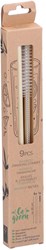 Bamboo straws sustainable toy set 9-piece with cleaning brush