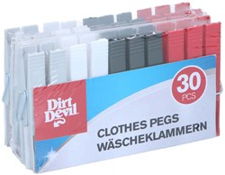Clothespins plastic set 30 pieces for clothesline and household use