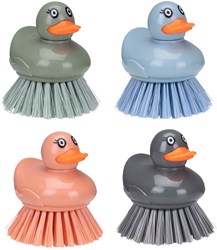 Dish brush duck toy colorful plastic cleaning brush