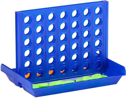 Edco travel game Connect 4 - compact strategy kids game blue-2