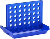 Edco travel game Connect 4 - compact strategy kids game blue-3