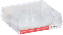 Edco egg cup porcelain white classic tableware 10x10x3cm