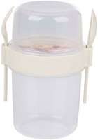 Food storage cups plastic set of 2 - multi color - lunch cup-3