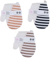 Bath glove stripes exfoliating shower glove multi color