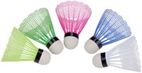 Badminton shuttle set plastic multicolor - 5 pieces - sports toy-2