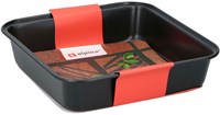 Baking tin square black cake pan non-stick 23x22x5cm kitchen
