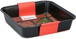 Baking tin square black cake pan non-stick 23x22x5cm kitchen