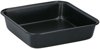 Baking tin square black cake pan non-stick 23x22x5cm kitchen-2