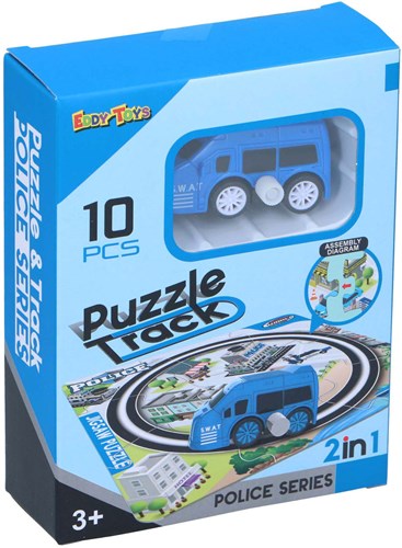2-in-1 Spoorpuzzel met Auto, 9st.-3