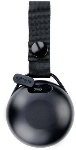 Edco Bluetooth speaker portable with lighting and carrying strap black-3