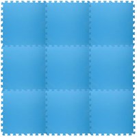 Edco pool mat set - pool protection 9 pieces blue