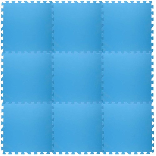 Edco pool mat set - pool protection 9 pieces blue