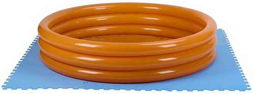 Edco pool mat set - pool protection 9 pieces blue-3