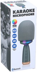 Edco karaoke microphone wireless with speaker and RGB lighting - 5 hours playtime