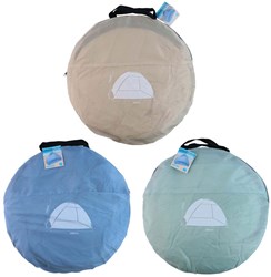 Edco beach tent pop-up sun shelter beach tent beige