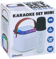 Edco karaoke set mini Bluetooth speaker with microphone and RGB light