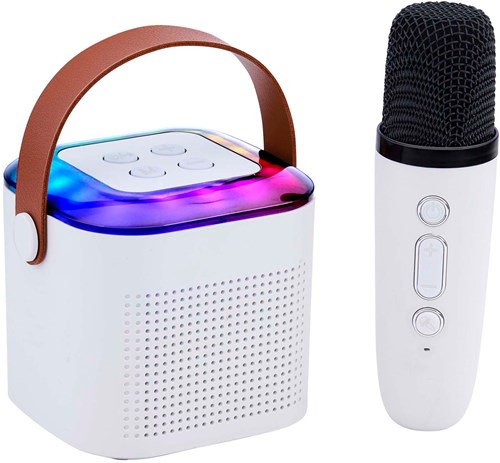 Edco karaoke set mini Bluetooth speaker with microphone and RGB light-2