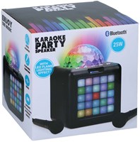 Karaoke party speaker bluetooth speaker with LED light and microphone 25W