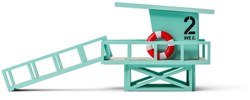 Candylab wooden toy - Malibu Beach Tower - play figure