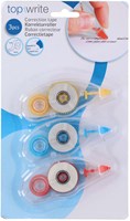 Correction tape rollers multicolour 12 meters each set of 3 pieces