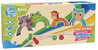 Houten Croquetspel Dieren, 8dlg.