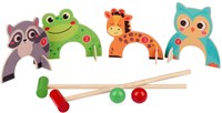Houten Croquetspel Dieren, 8dlg.-2