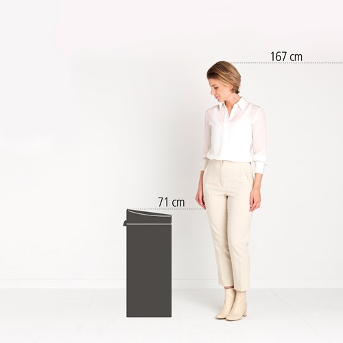 Brabantia bin Touch Bin 30L matt steel fingerprint proof-3