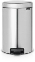 Brabantia pedal bin Newicon 12L matt steel waste bin kitchen