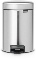 Brabantia pedal bin Newicon 3L matt steel - fingerprint proof trash can