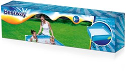 Bestway pool steel frame 122x122x30.5 cm kids pool blue