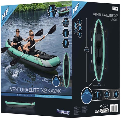 Hydro Force Kajak Ventura Elite X2 Set Opblaasbaar