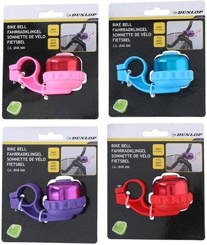 Bicycle bell colorful aluminium - bike accessory multi color