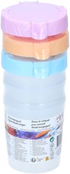 Brush cleaning pot plastic set 3 pieces painting kids