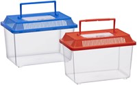 Insect box with lid - Transparent plastic insect container 1.8 liters-3