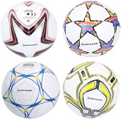 Football with print - Dunlop size 2 synthetic leather 15cm multicolor