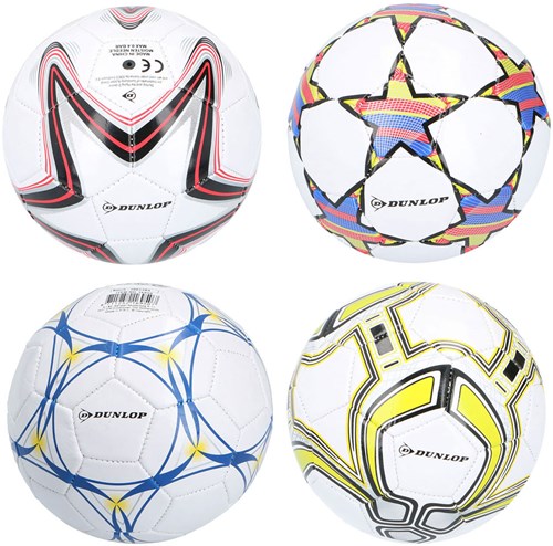 Football with print - Dunlop size 2 synthetic leather 15cm multicolor