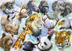 Alipson Puzzle animal heads - 500 pieces jigsaw fun