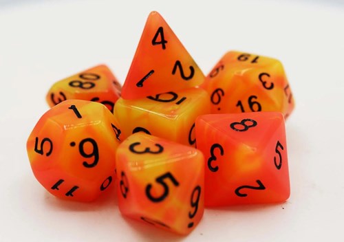 Foam Brain Games dice glow in the dark Arcturus RPG set