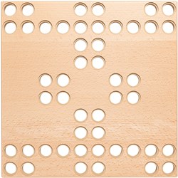 nic cubio building plate - wooden construction toy for kids